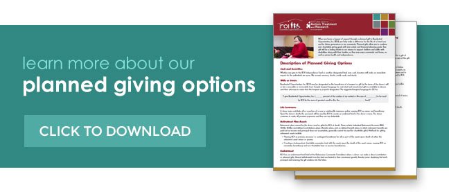 Planned giving options.